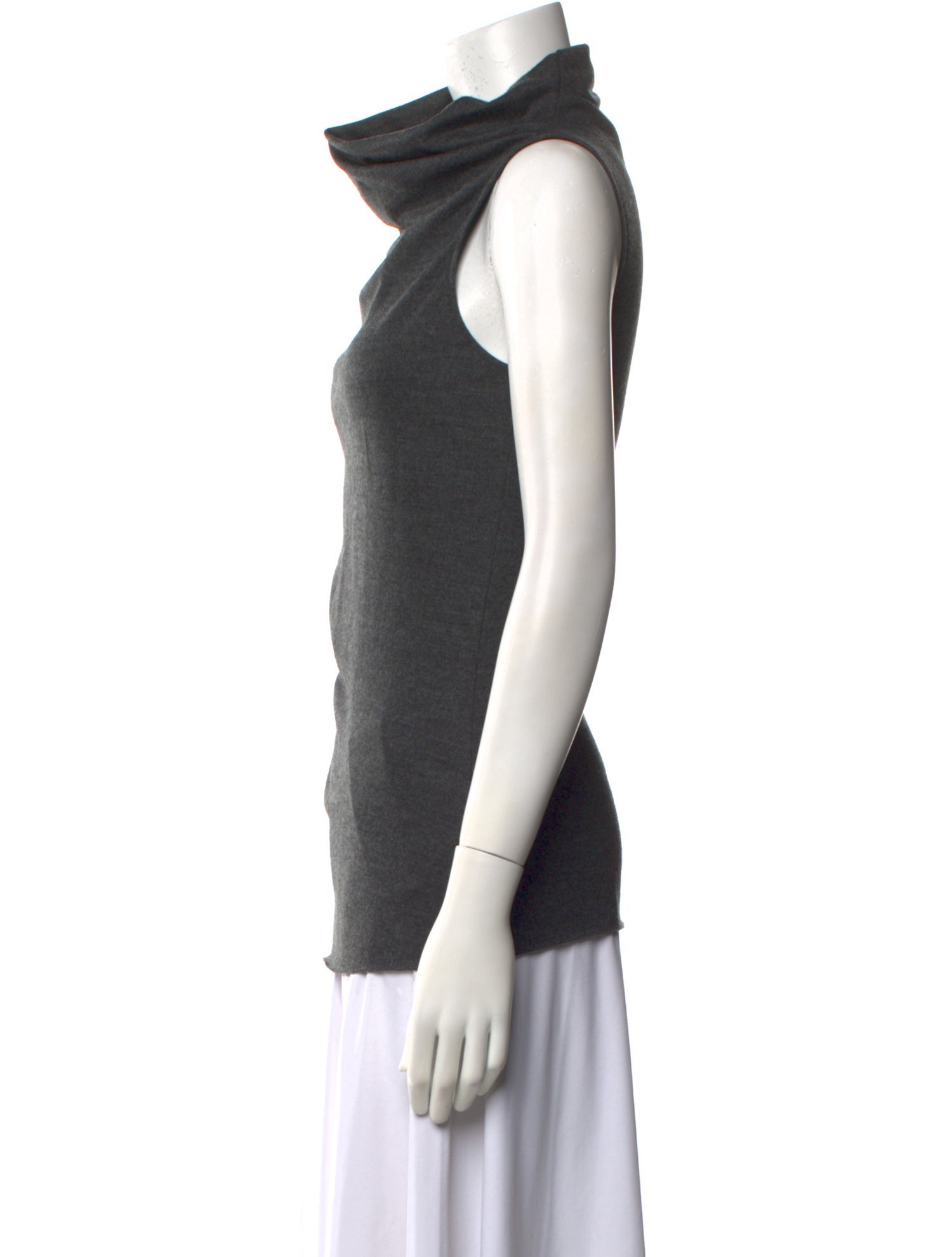 Helmut Lang Wool Cowl Neck Top