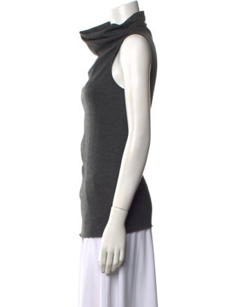 Helmut Lang Wool Cowl Neck Top