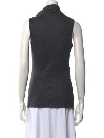 Helmut Lang Wool Cowl Neck Top