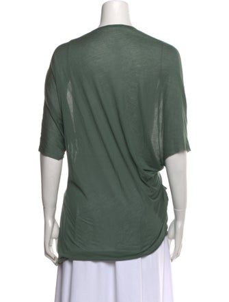 Helmut Lang Cowl Neck Three-Quarter Sleeve Top