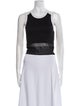 Helmut Lang Nylon Scoop Neck Crop Top