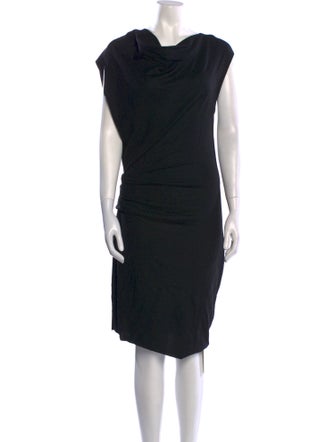 Helmut Lang Wool Midi Length Dress