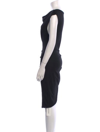 Helmut Lang Wool Midi Length Dress