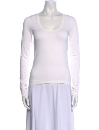 Helmut Lang Nylon Scoop Neck Top