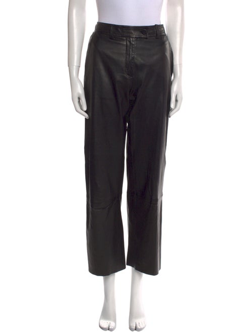 Helmut Lang Lamb Leather Wide Leg Pants