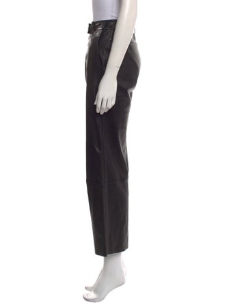 Helmut Lang Lamb Leather Wide Leg Pants