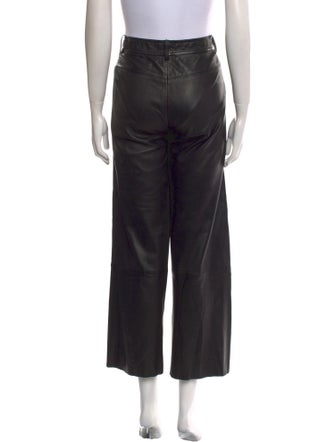 Helmut Lang Lamb Leather Wide Leg Pants