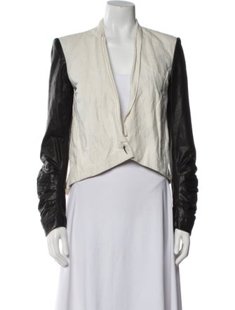 Helmut Lang Linen Colorblock Pattern Jacket