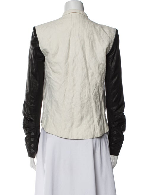 Helmut Lang Linen Colorblock Pattern Jacket