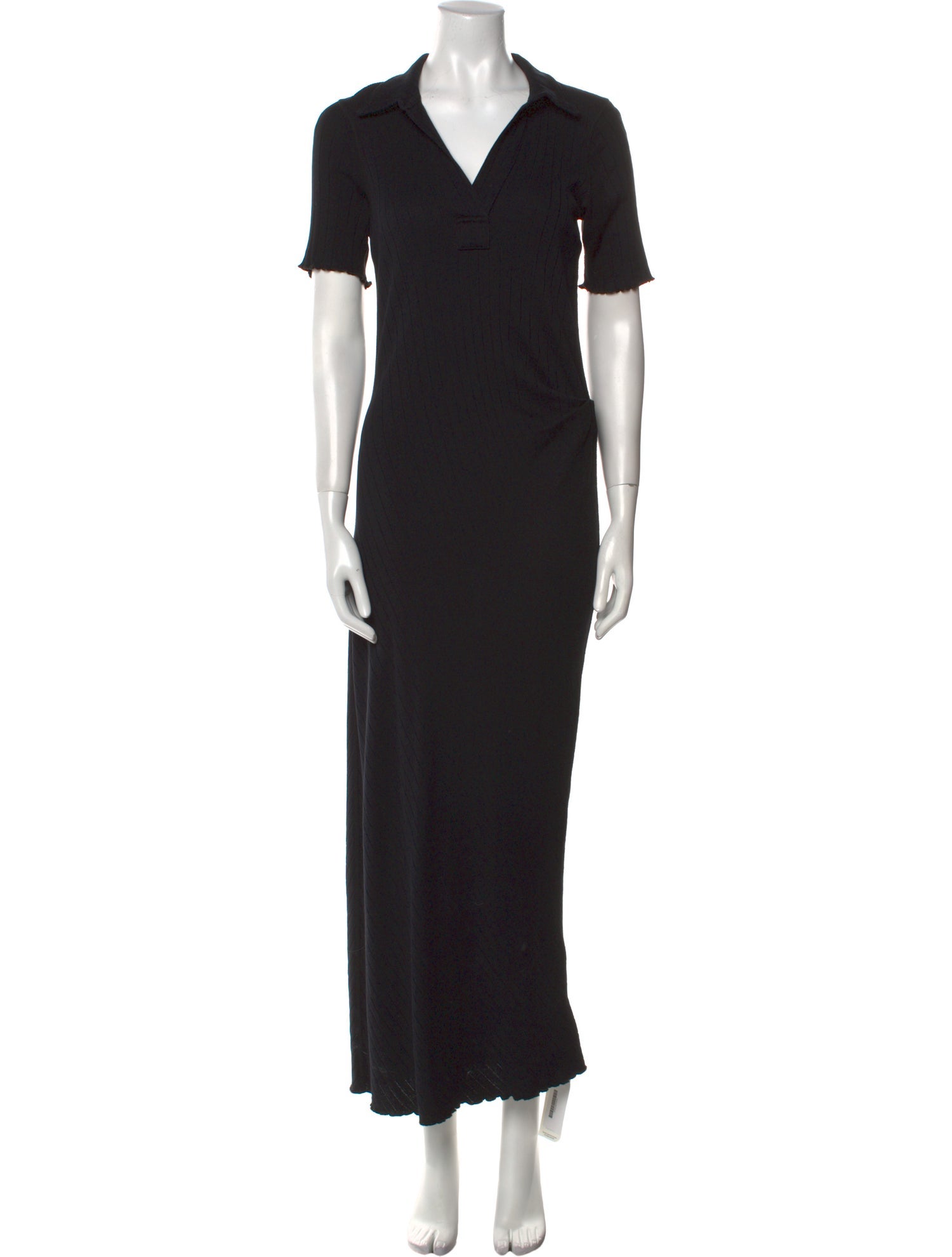 Helmut Lang V-Neck Long Dress