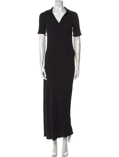 Helmut Lang V-Neck Long Dress