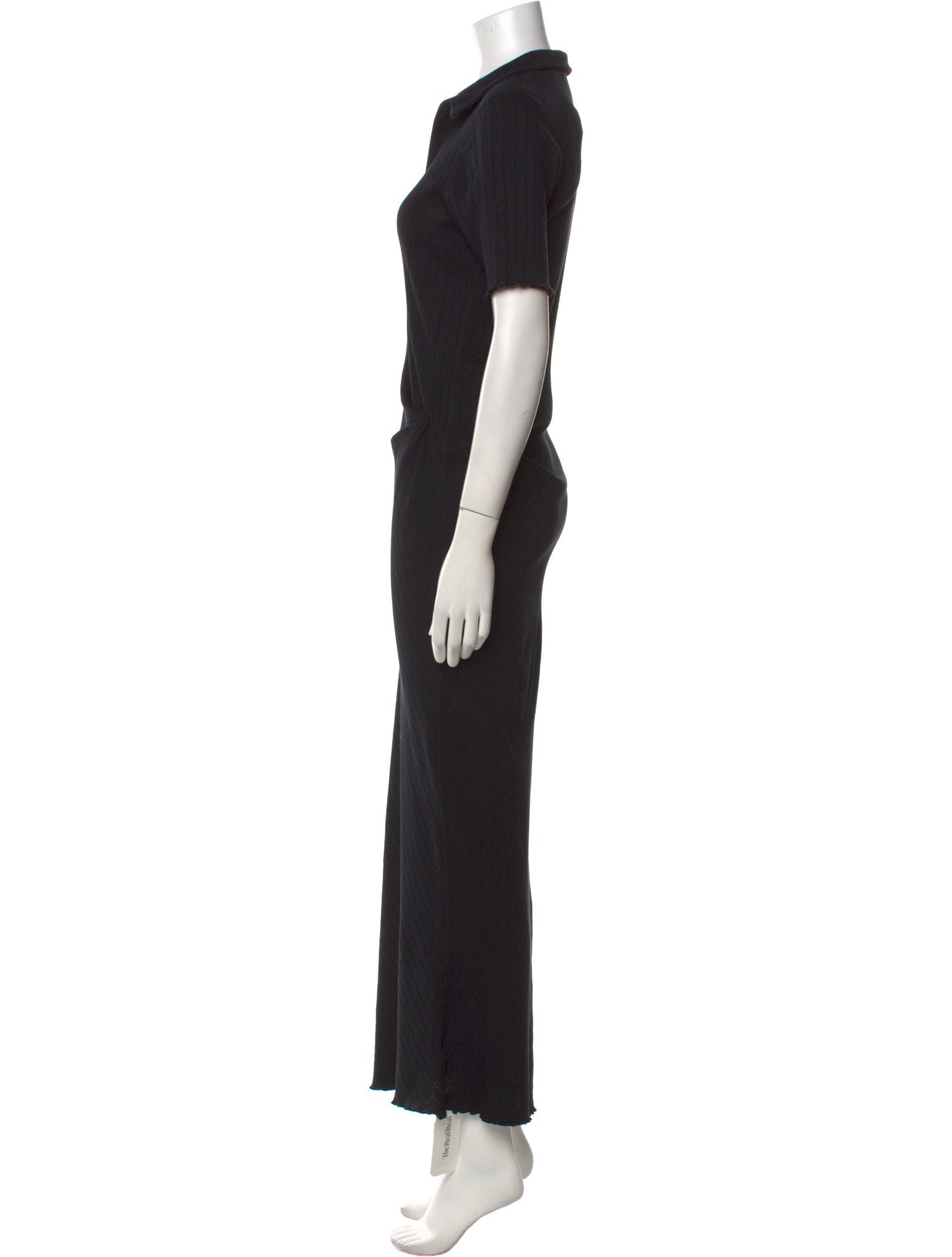 Helmut Lang V-Neck Long Dress