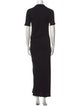 Helmut Lang V-Neck Long Dress