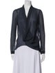 Helmut Lang V-Neck Long Sleeve Blouse