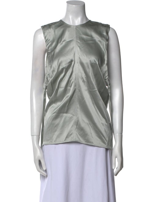 Helmut Lang Silk Crew Neck Top