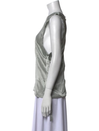 Helmut Lang Silk Crew Neck Top