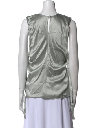 Helmut Lang Silk Crew Neck Top