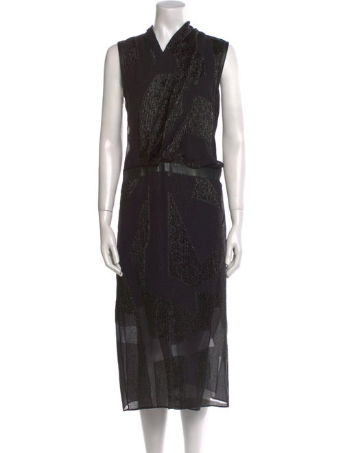Helmut Lang Silk Midi Length Dress