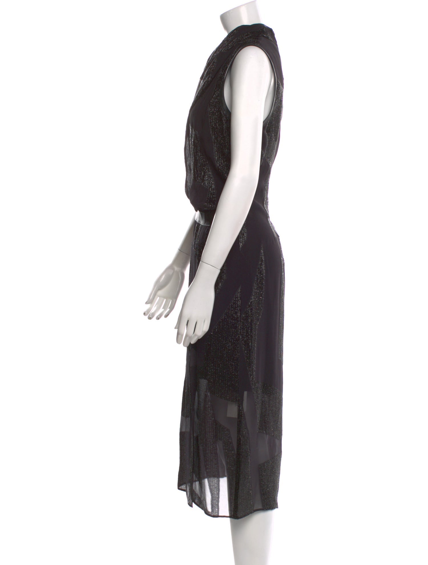 Helmut Lang Silk Midi Length Dress