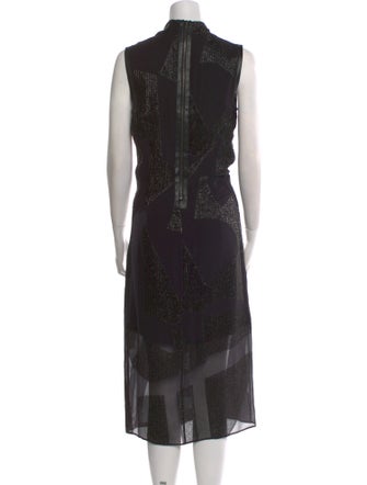 Helmut Lang Silk Midi Length Dress