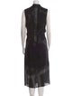 Helmut Lang Silk Midi Length Dress