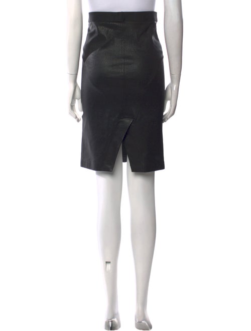 Helmut Lang Lamb Leather Knee-Length Skirt
