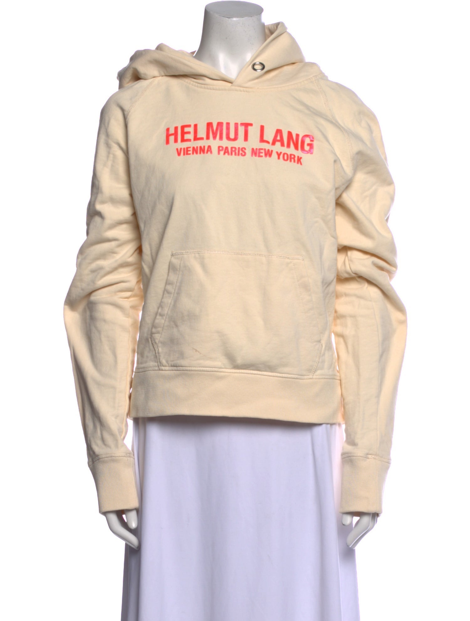 Helmut Lang Graphic Print Mock Neck Sweatshirt