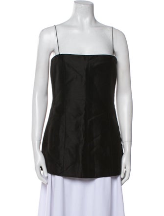 Helmut Lang Square Neckline Sleeveless Top