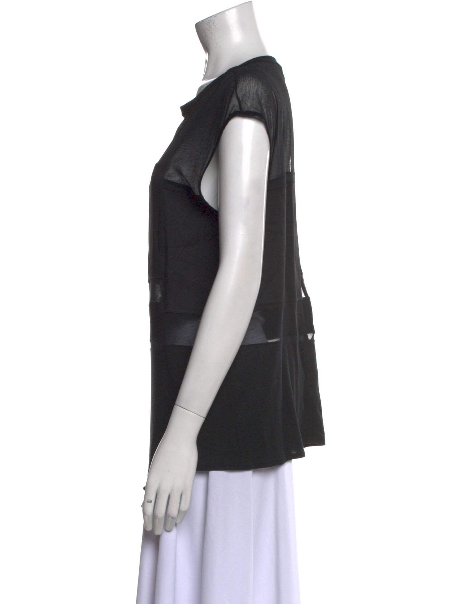 Helmut Lang Scoop Neck Sleeveless Top
