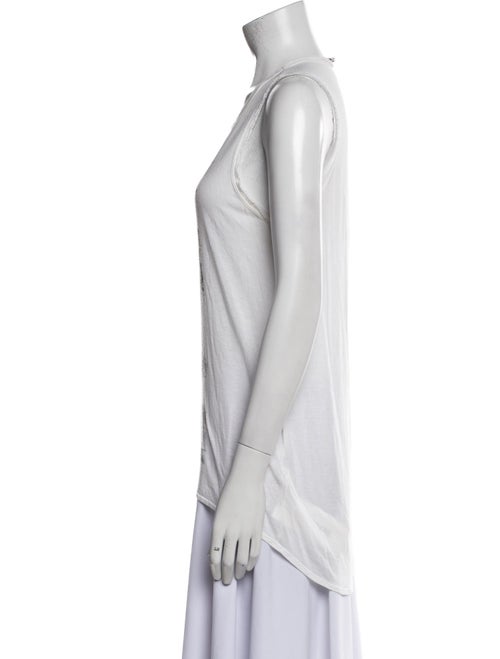 Helmut Lang Tie-Dye Print Scoop Neck Top