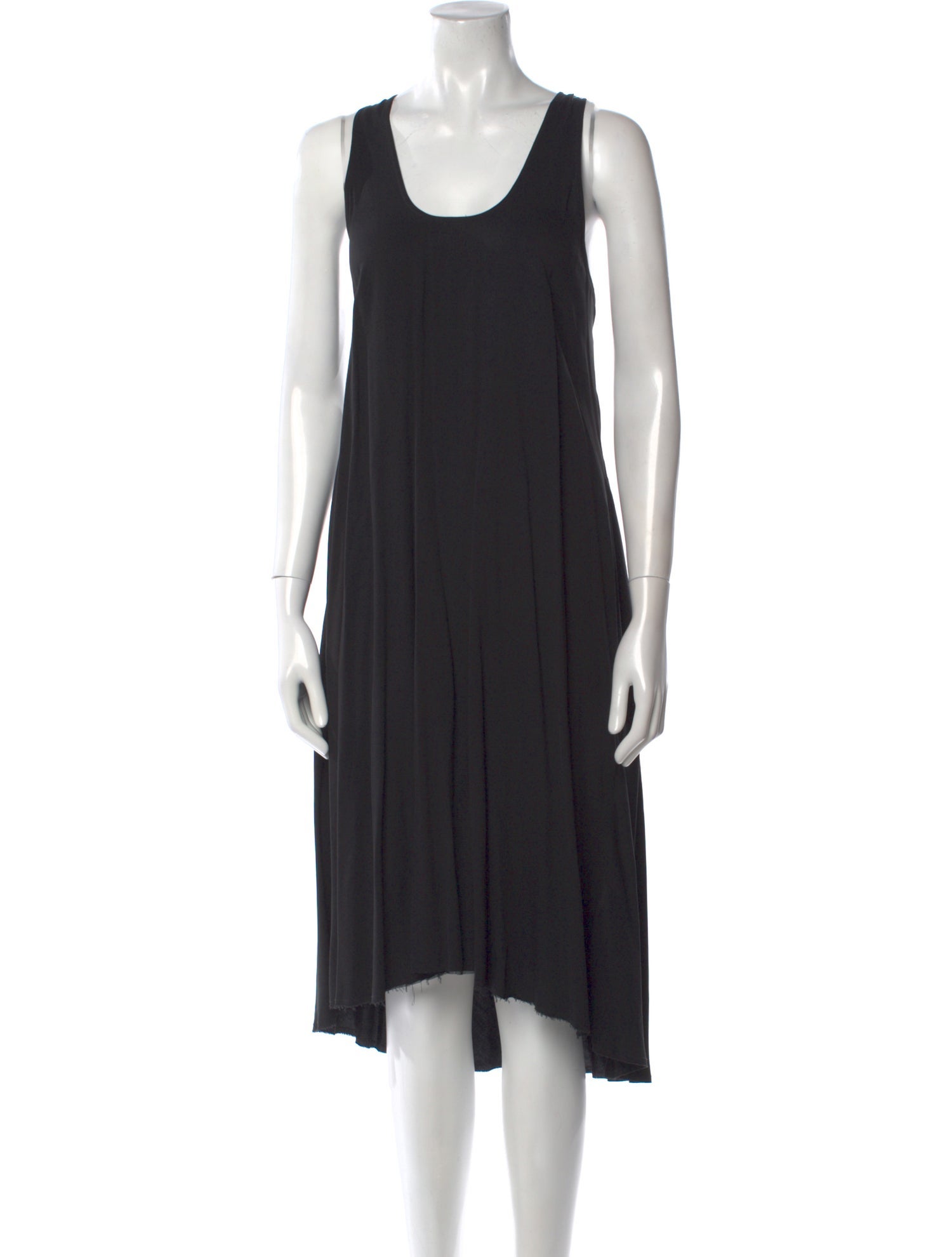 Helmut Lang Scoop Neck Midi Length Dress