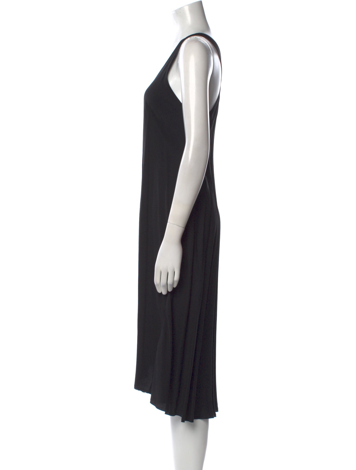Helmut Lang Scoop Neck Midi Length Dress