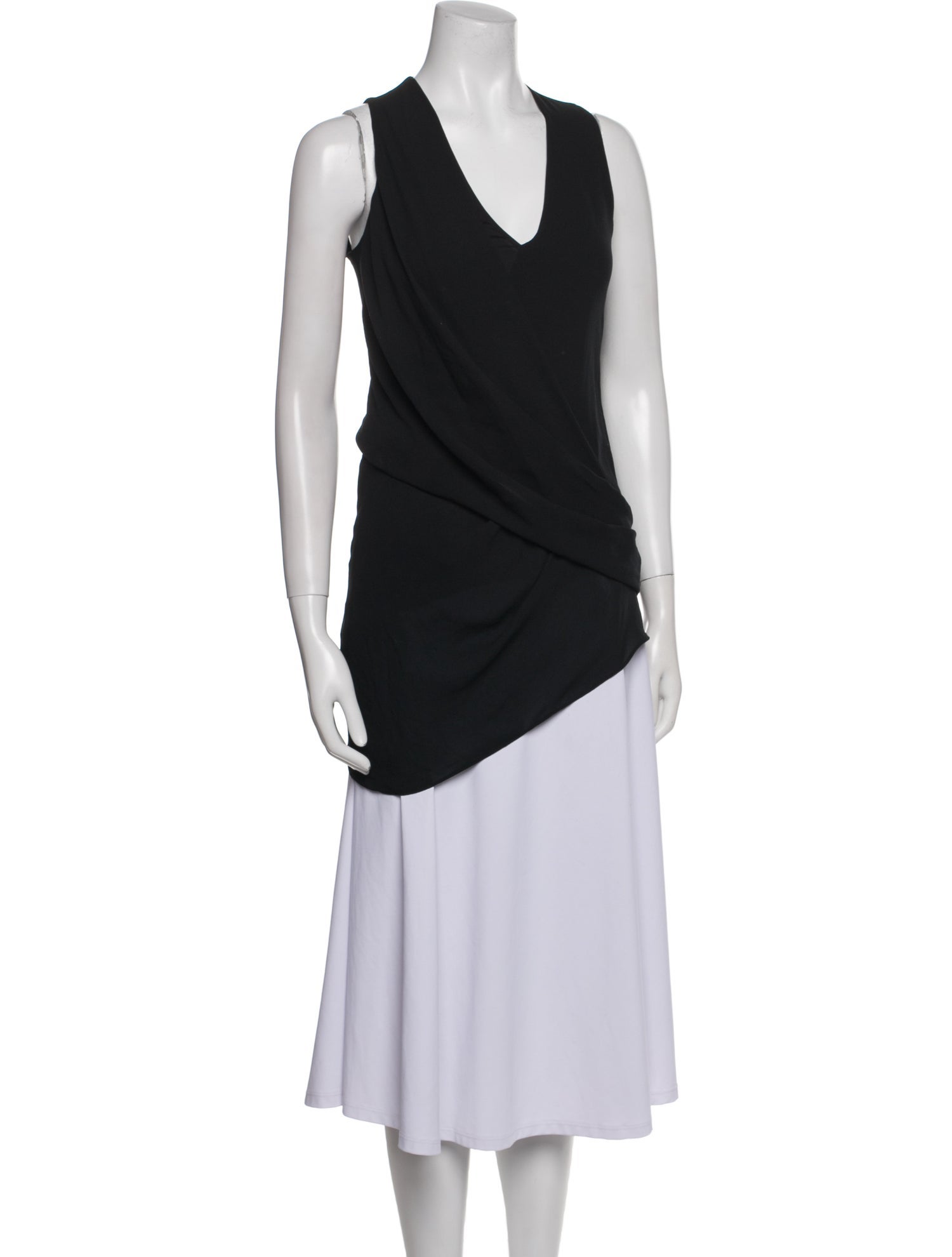 Helmut Lang Cowl Neck Sleeveless Tunic