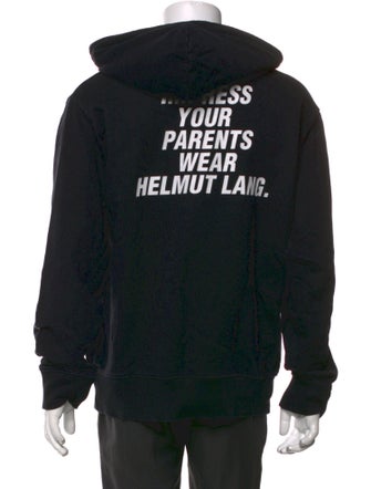 Helmut Lang Graphic Print Crew Neck Hoodie