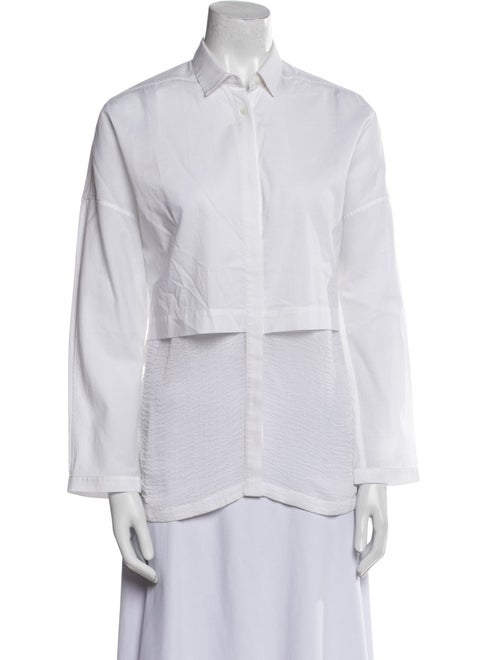 Helmut Lang Long Sleeve Button-Up Top