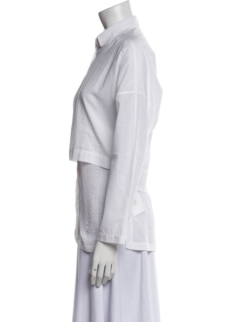 Helmut Lang Long Sleeve Button-Up Top