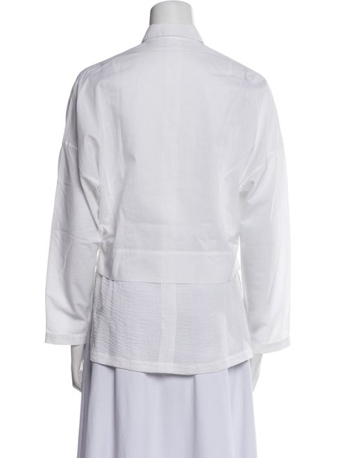 Helmut Lang Long Sleeve Button-Up Top