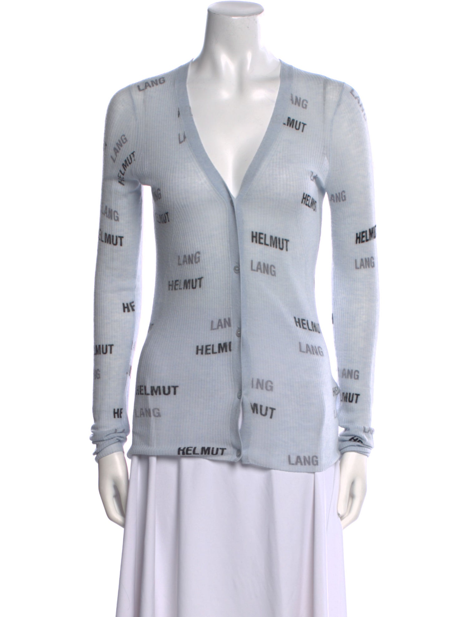 Helmut Lang Wool Printed Sweater