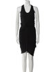 Helmut Lang Scoop Neck Knee-Length Dress
