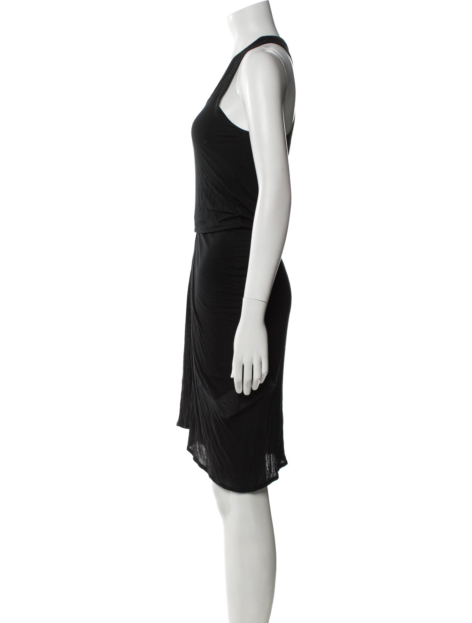 Helmut Lang Scoop Neck Knee-Length Dress