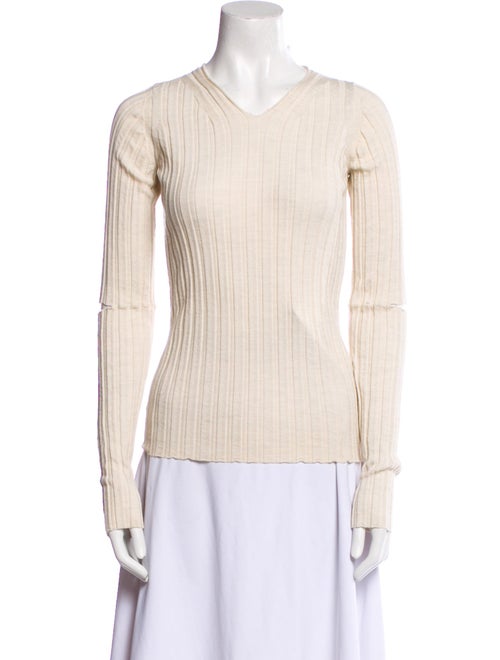 Helmut Lang Wool V-Neck Top