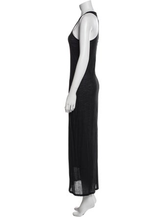 Helmut Lang Scoop Neck Long Dress