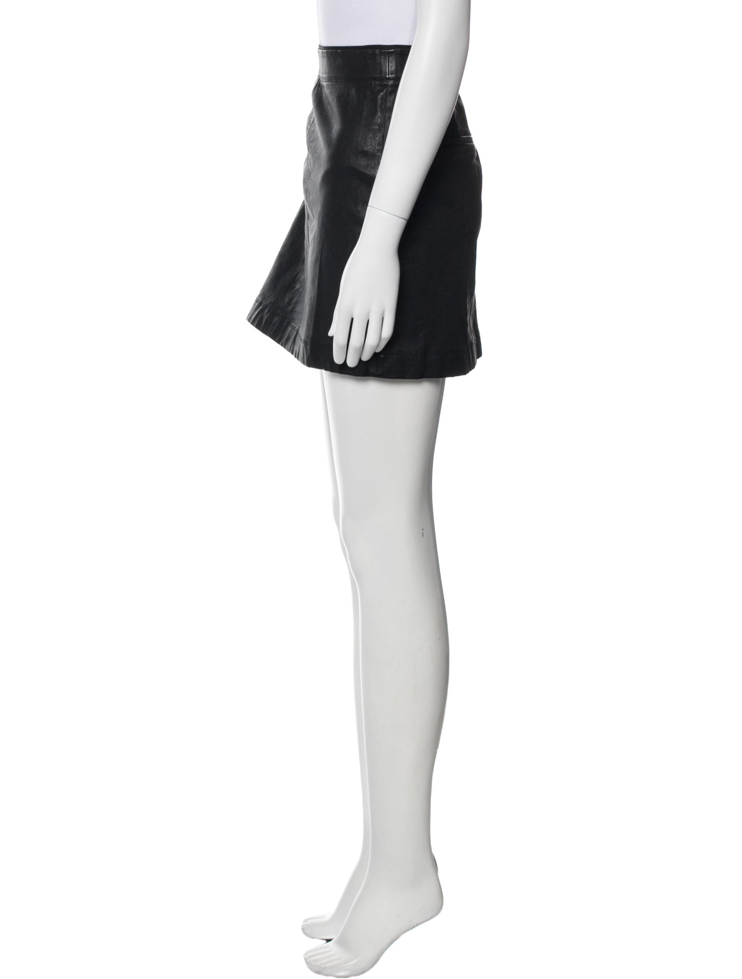 Helmut Lang Lamb Leather Mini Skirt