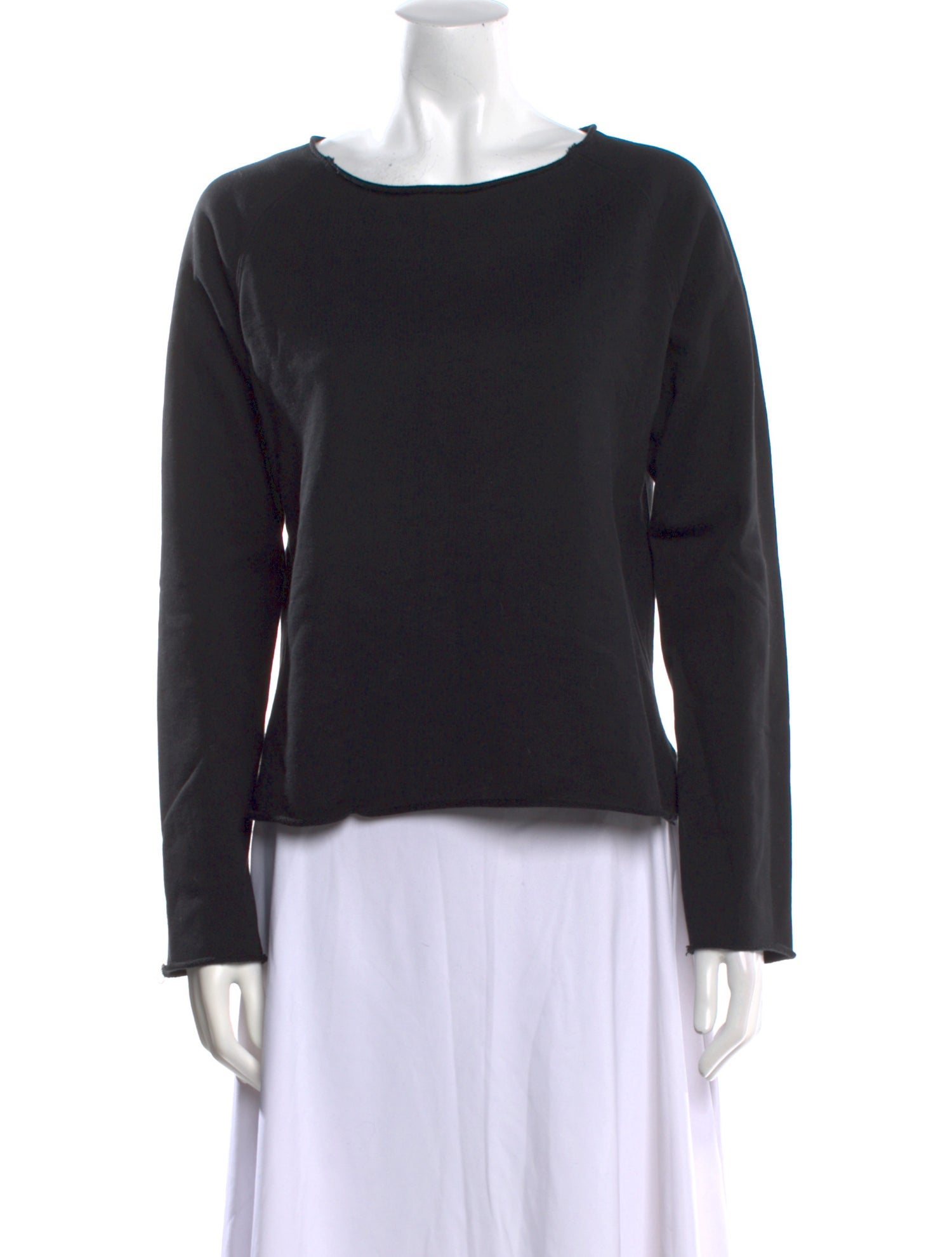 Helmut Lang Scoop Neck Long Sleeve Sweatshirt