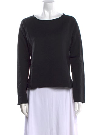 Helmut Lang Scoop Neck Long Sleeve Sweatshirt