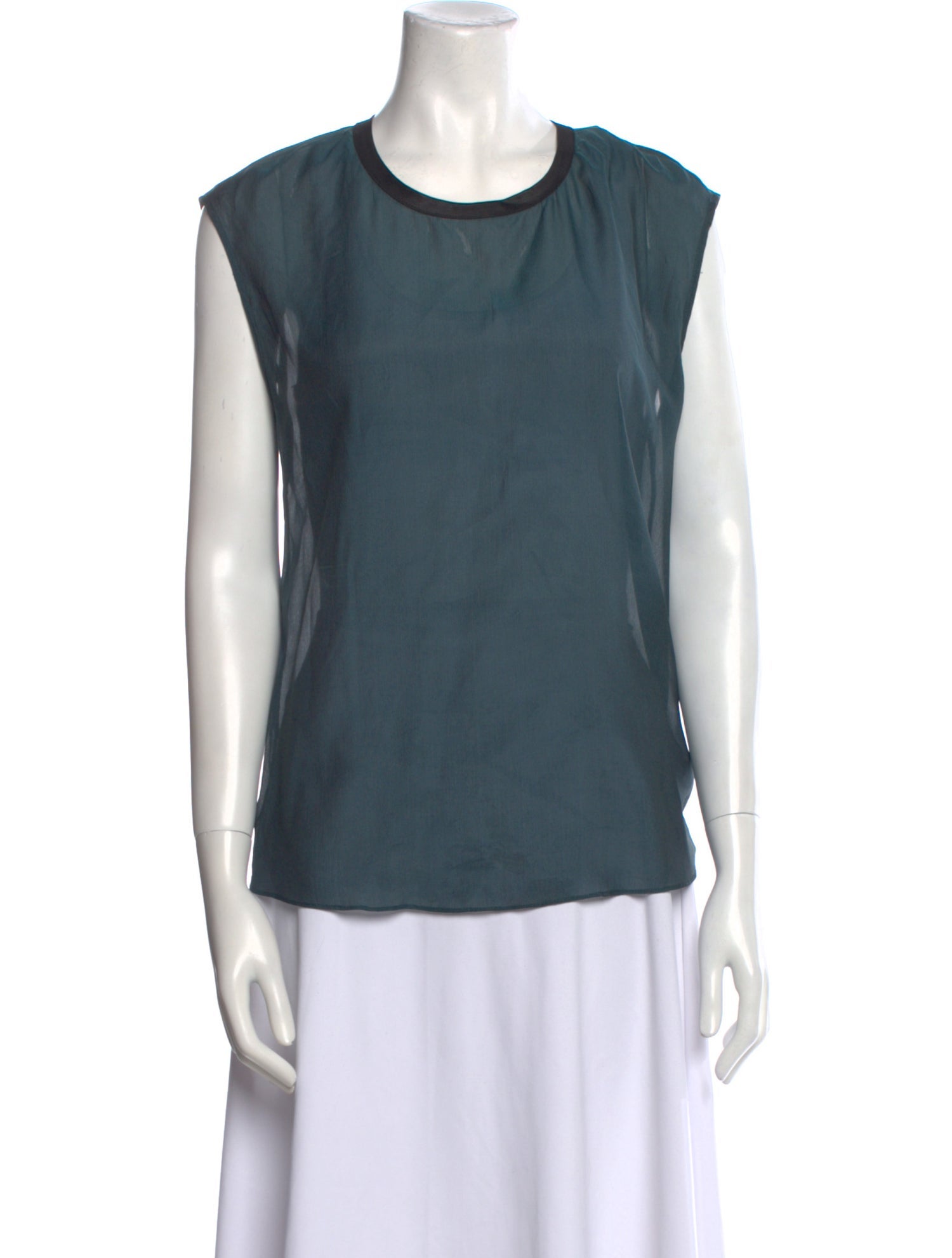 Helmut Lang Crew Neck Sleeveless Top