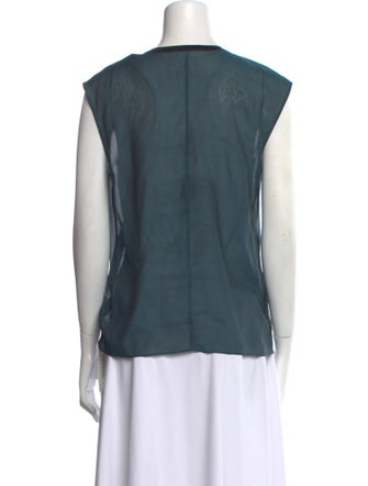 Helmut Lang Crew Neck Sleeveless Top