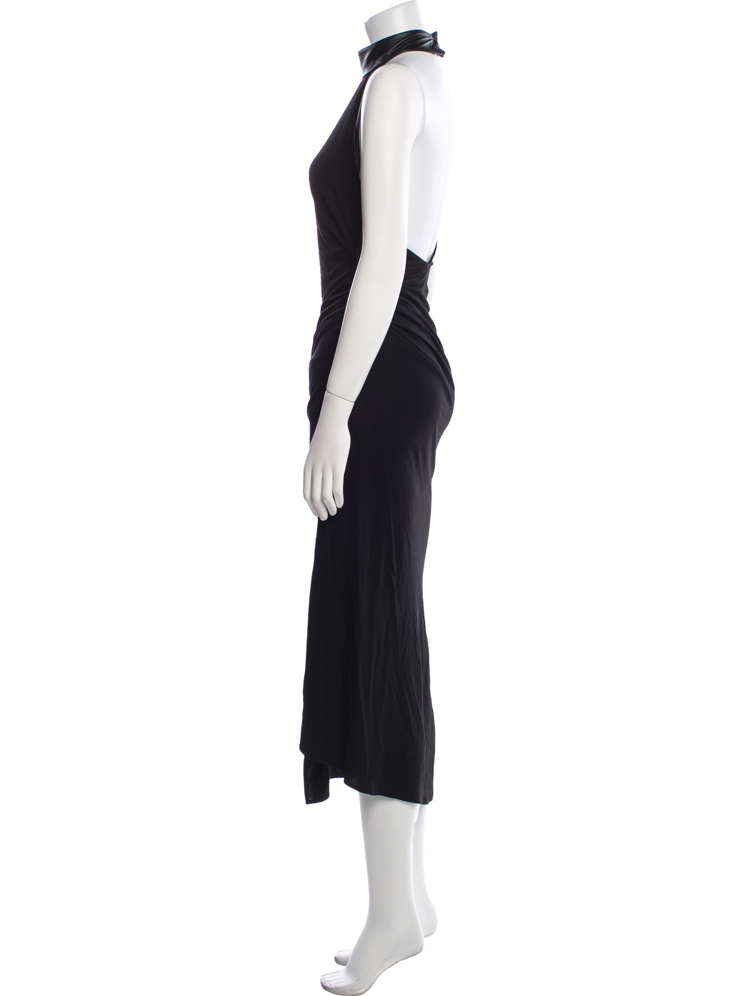 Helmut Lang Mock Neck Long Dress