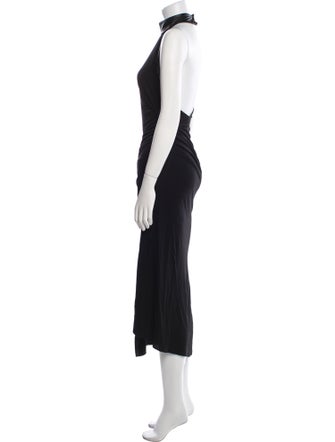 Helmut Lang Mock Neck Long Dress