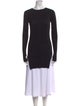Helmut Lang Scoop Neck Long Sleeve Tunic